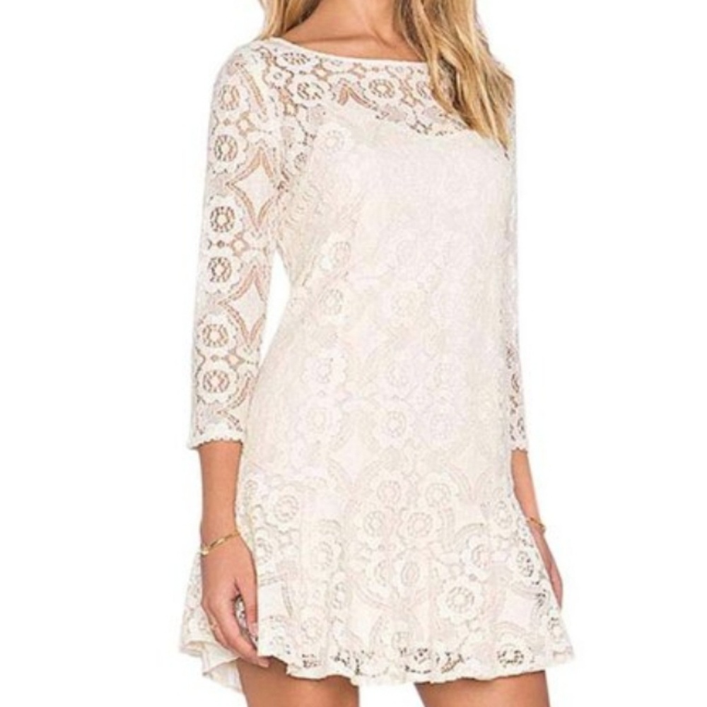 Free People Short Lace mini dress